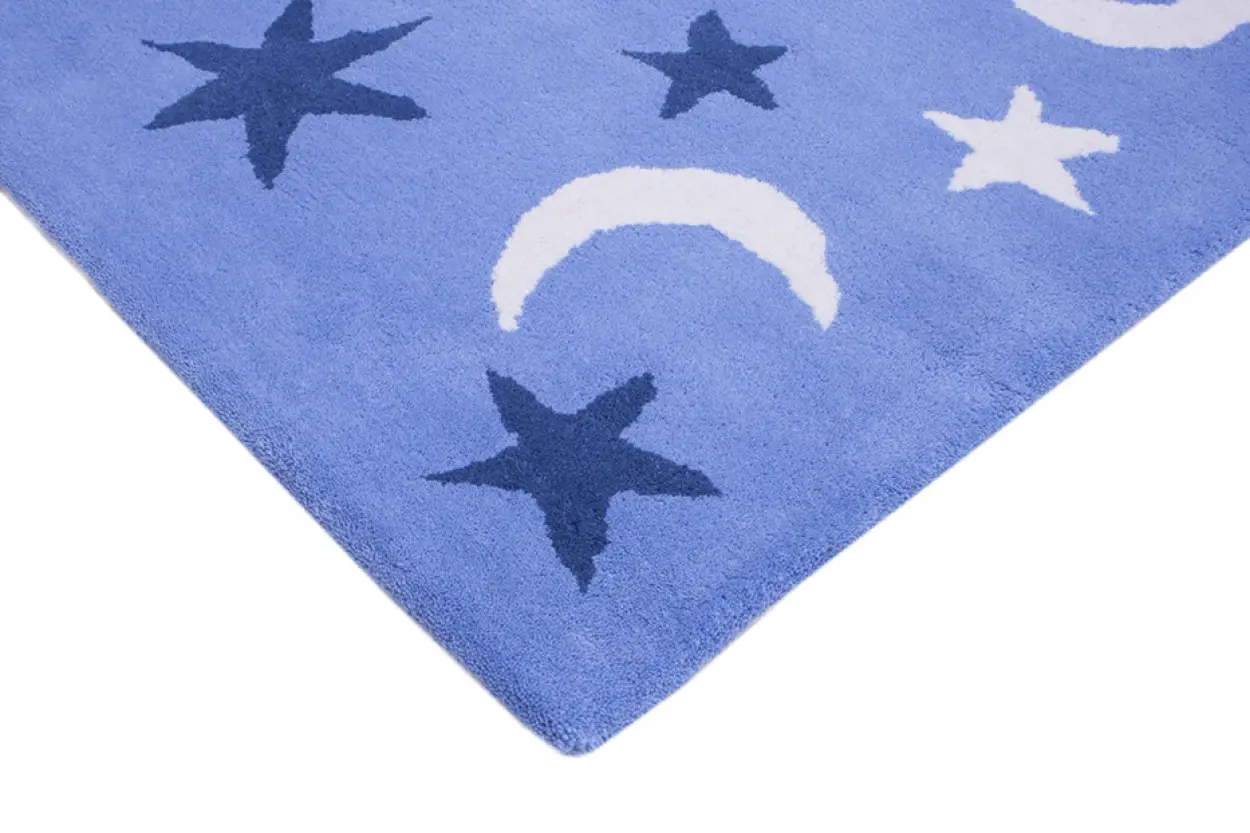 Kids Rug L.Blue Night Sky LKI011