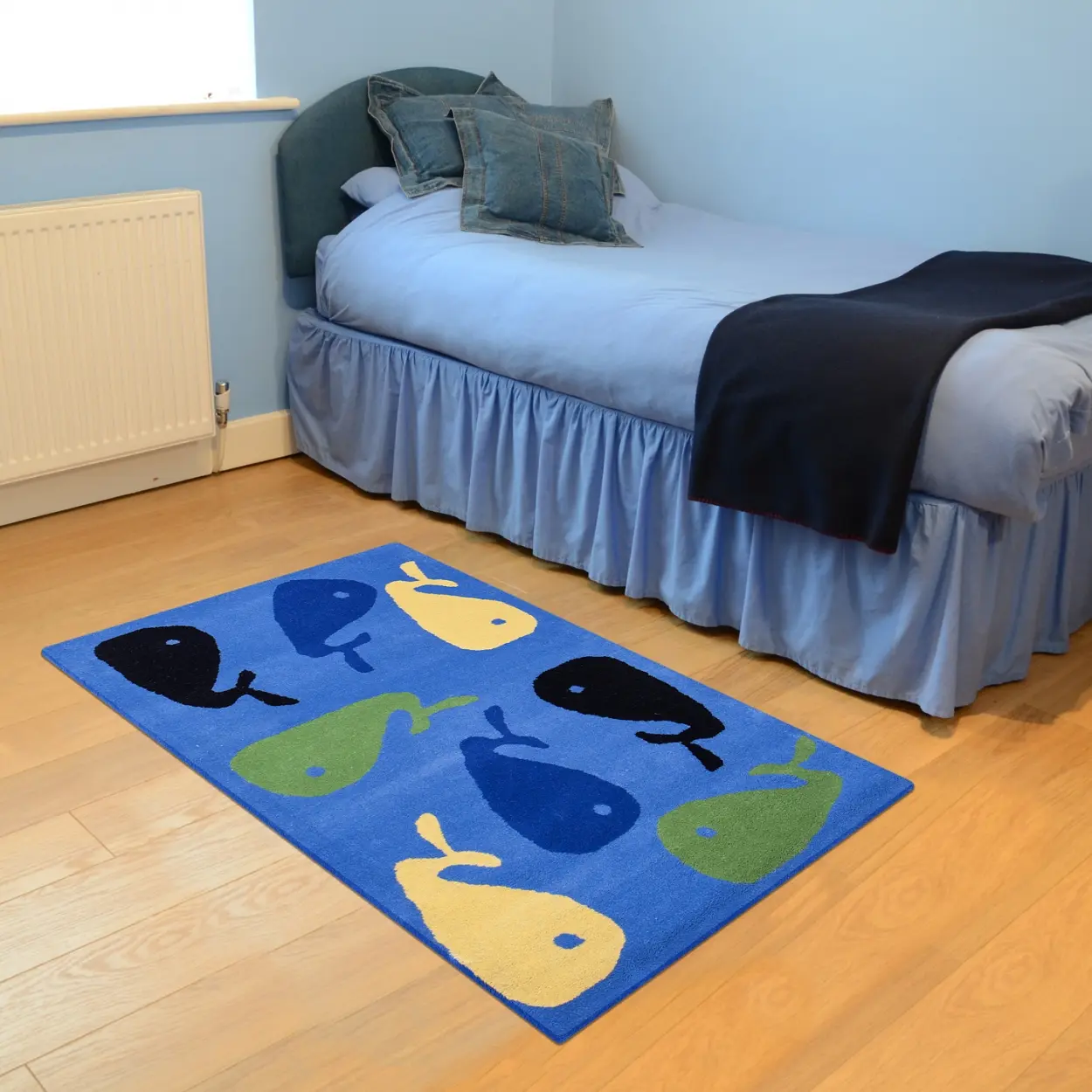 Kids Rug Blue Fish LKI025