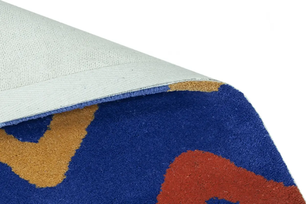 Kids Rug Blue ZigZag LKI003