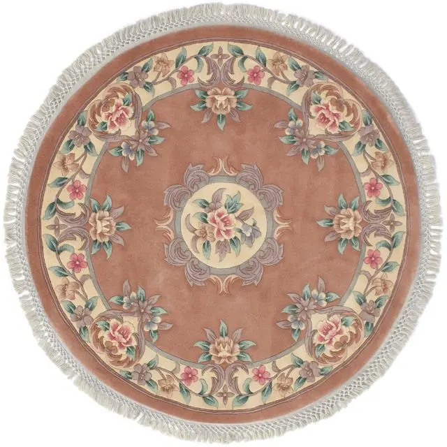 Premier Superwashed Chinese Rug - Beige - Luxury handknotted Chinese Rug D.111