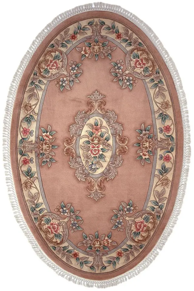 Premier Superwashed Chinese Rug - Beige - Luxury handknotted Chinese Rug D.111
