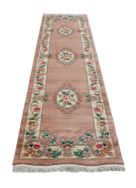 Premier Superwashed Chinese Rug - Beige - Luxury handknotted Chinese Rug D.111