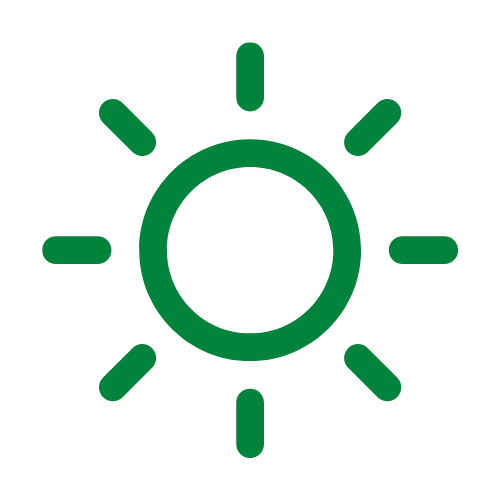 green sun icon