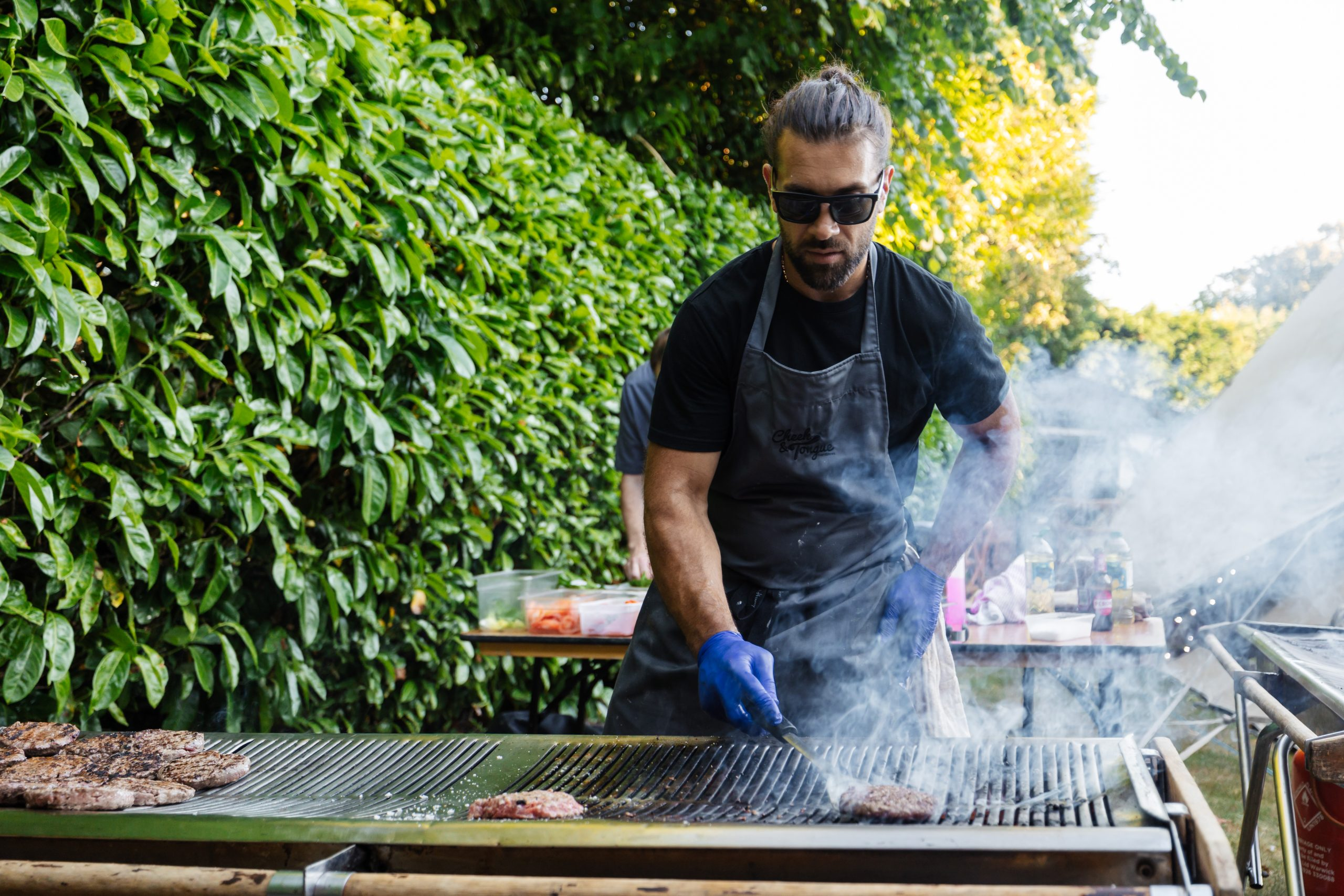Cooking with shades on