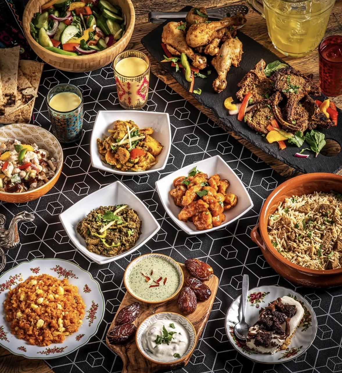 a image of multiple dishes from Mylahore